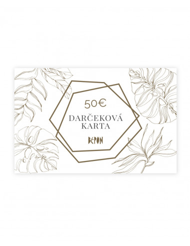 Darčeková karta 50 EUR