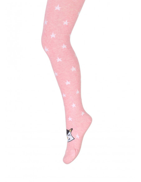 Detské pančuchové nohavice MAČKA ružové