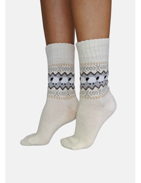 Ponožky OVEČKY SONIA biele