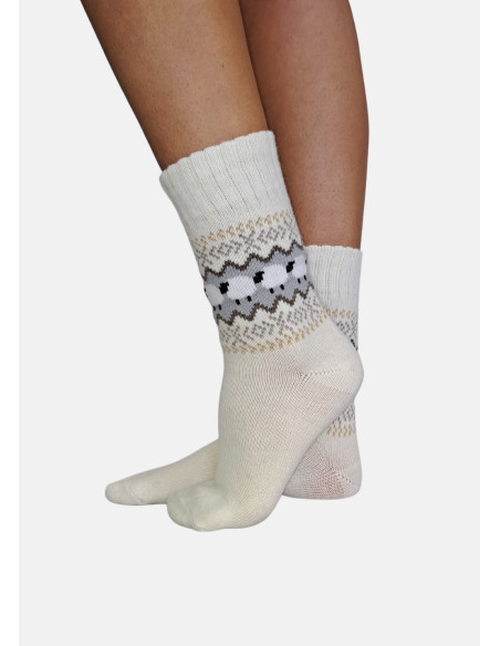 Ponožky OVEČKY SONIA biele