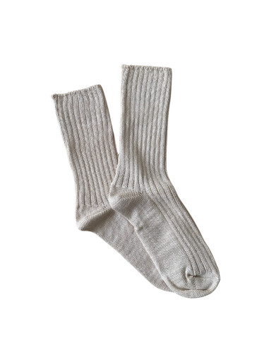Ponožky VERONIKA BAVLNA béžové