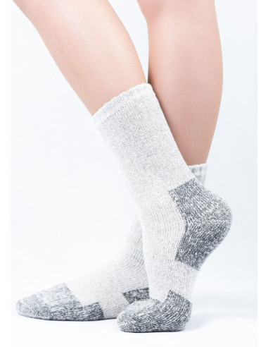 Zimné ponožky ARTIK VLNA 40% sivé