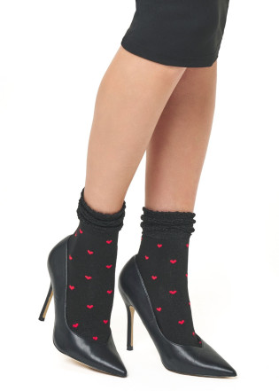 Dámske ponožky AMOUR volánik 2