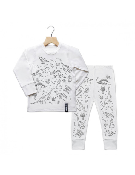 Vyfarbovacie pyžamo DINOSAURI