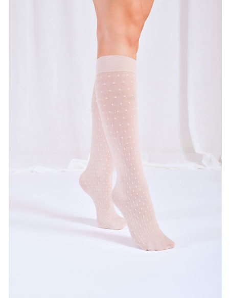 Dámske podkolienky PUNTATO béžové