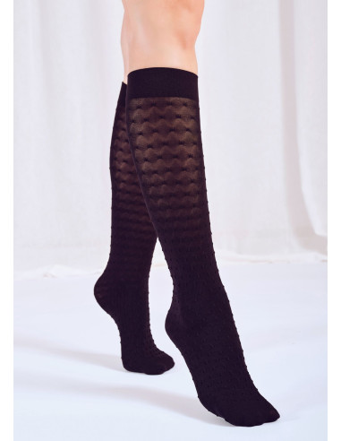 Dámske podkolienky PUNTATO čierne