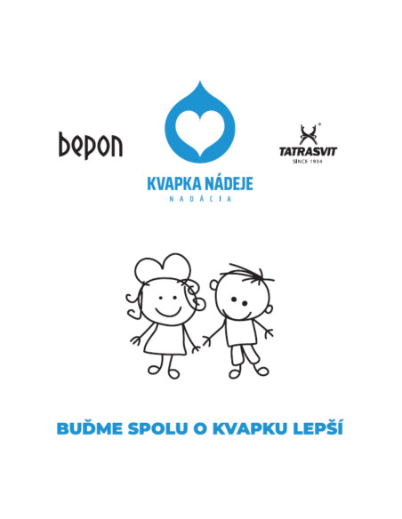 Detské ponožky KVAPKA NÁDEJE biele