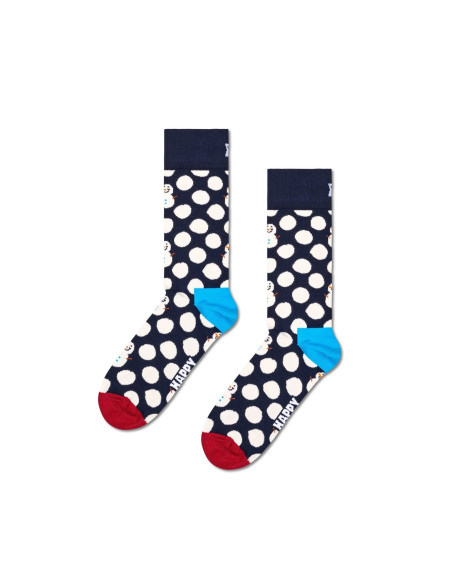 Ponožky HAPPY SOCKS BIG DOT SNOWMAN navy