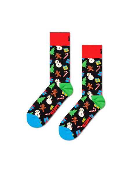 Ponožky HAPPY SOCKS BIG DOT SNOWMAN GIFT SET red 2-pack