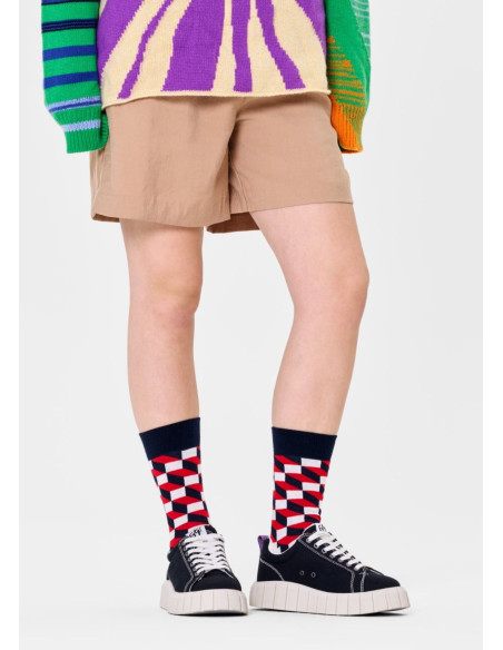 Ponožky HAPPY SOCKS FILLED OPTIC navy