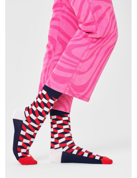 Ponožky HAPPY SOCKS FILLED OPTIC navy