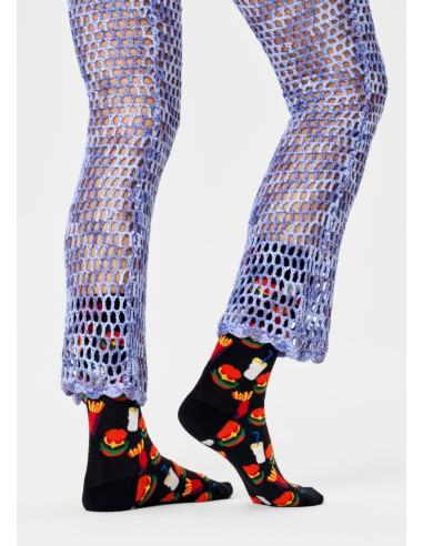 Ponožky HAPPY SOCKS HAMBURGER black