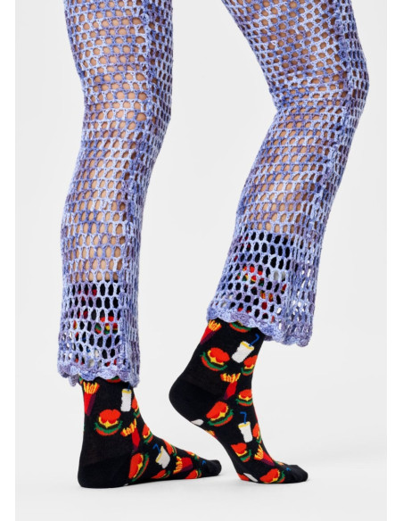 Ponožky HAPPY SOCKS HAMBURGER black