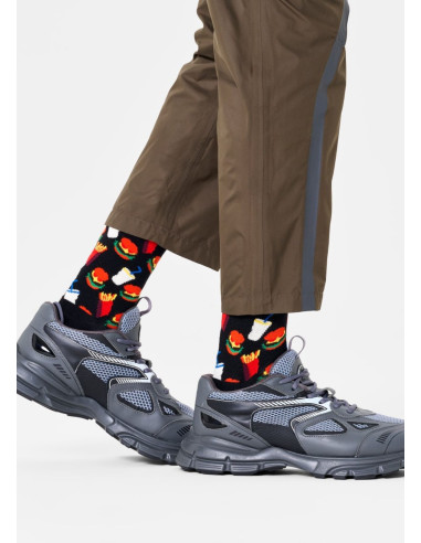 Ponožky HAPPY SOCKS HAMBURGER black
