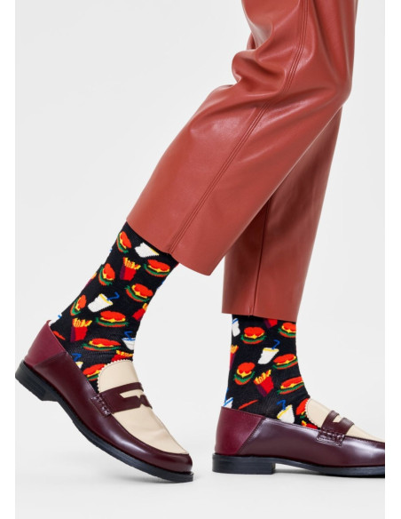 Ponožky HAPPY SOCKS HAMBURGER black