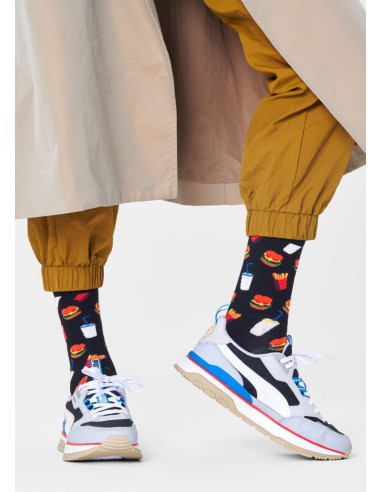 Ponožky HAPPY SOCKS HAMBURGER black