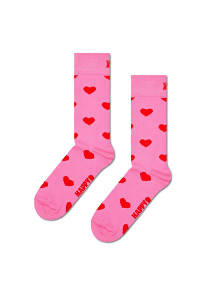 Ponožky HAPPY SOCKS HEART pink