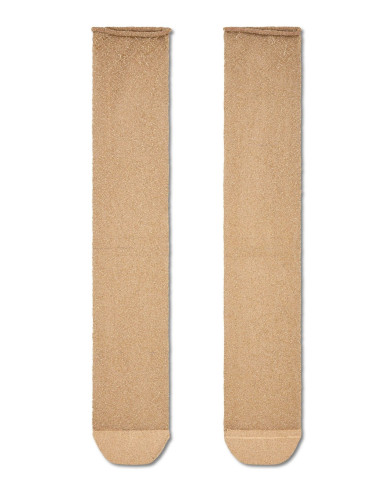 Ponožky HAPPY SOCKS CRINKLY GLITTER beige