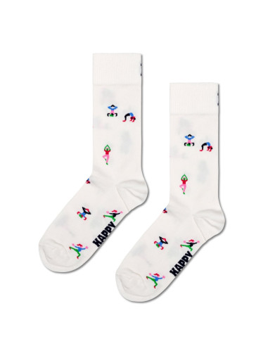Ponožky HAPPY SOCKS YOGI white