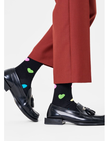 Ponožky HAPPY SOCKS HEART black