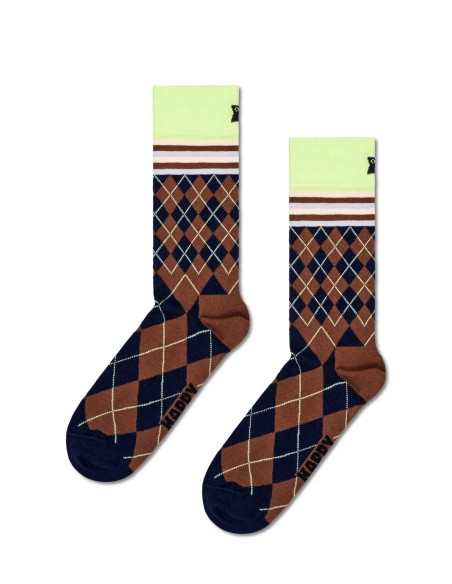 Ponožky HAPPY SOCKS MIXED ARGYLE navy