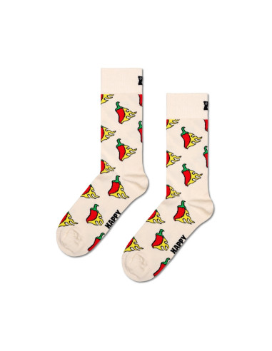 Ponožky HAPPY SOCKS HOT CHILI white