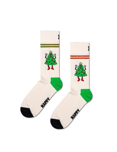 Ponožky HAPPY SOCKS HAPPY TREE white