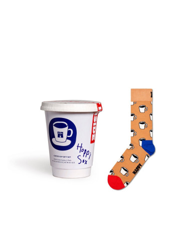 Ponožky HAPPY SOCKS COFFEE CUP GIFT SET beige 1-pack