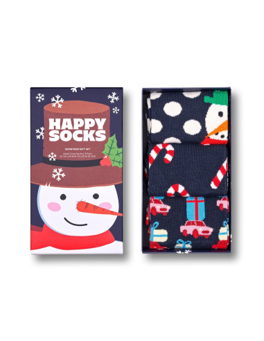 Ponožky HAPPY SOCKS HOLIDAY NAVY GIFT...