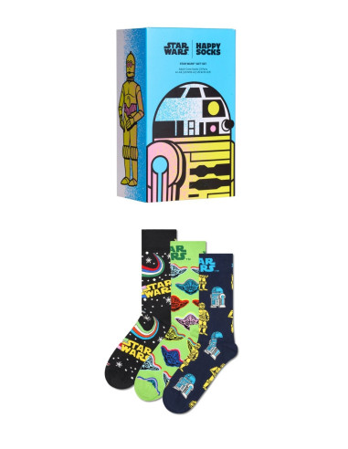 Ponožky HAPPY SOCKS STAR WARS™ GIFT SET black 3-pack