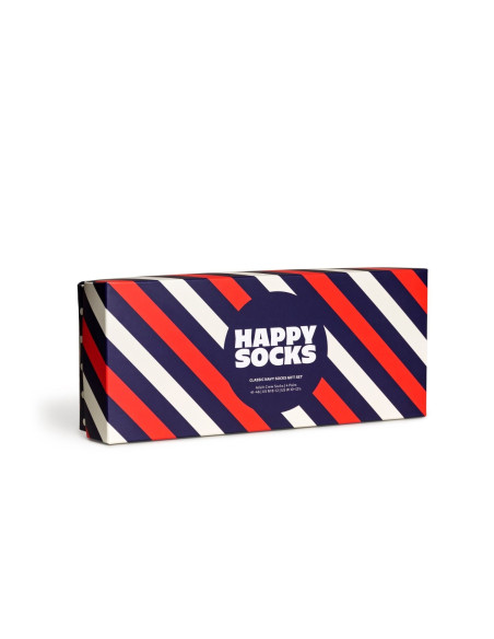 Ponožky HAPPY SOCKS CLASSIC NAVY S GIFT SET navy 4-pack