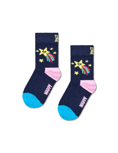 Detské ponožky HAPPY SOCKS KIDS SHOOTING STAR GIFT SET black 2-pack