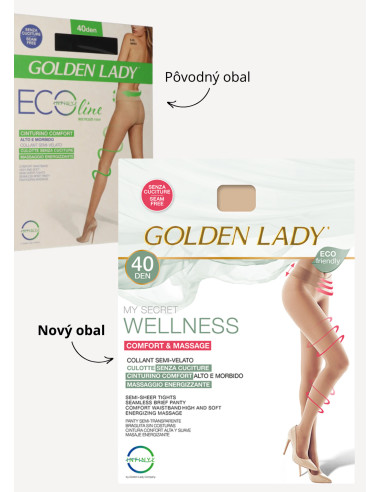 Bezšvové pančuchové nohavice MY WELLNESS ECOLINE 40