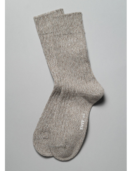 Melírované ponožky ZIMA sivé