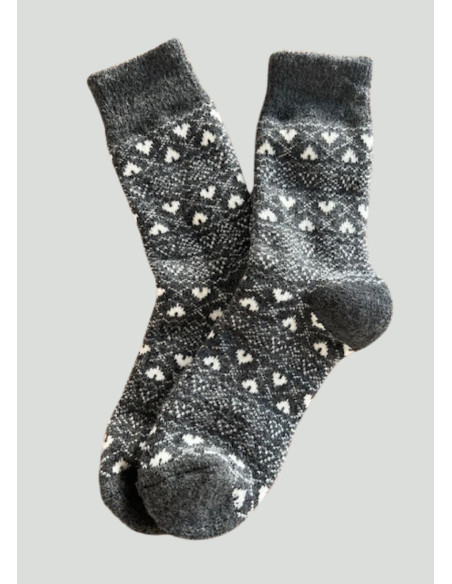 Ponožky NOEMI SRDIECKA šedobiele