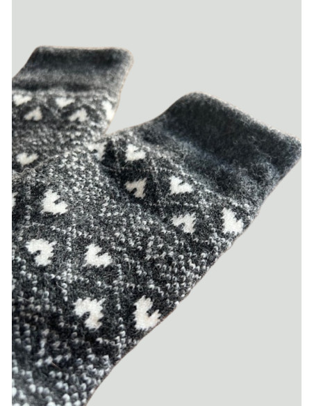 Ponožky NOEMI SRDIECKA šedobiele