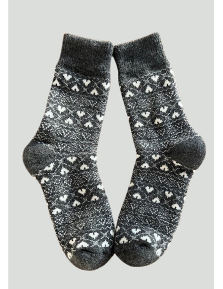 Ponožky NOEMI SRDIECKA šedobiele
