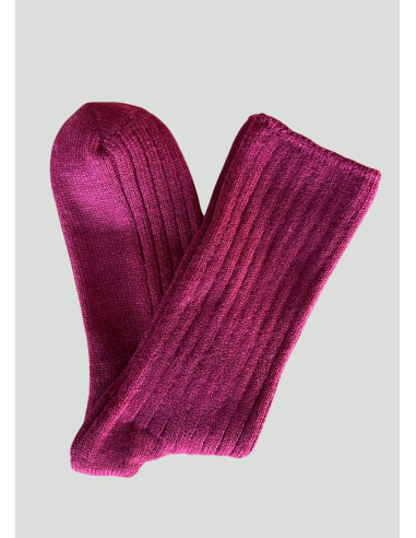 Ponožky VERONIKA VLNA bordové