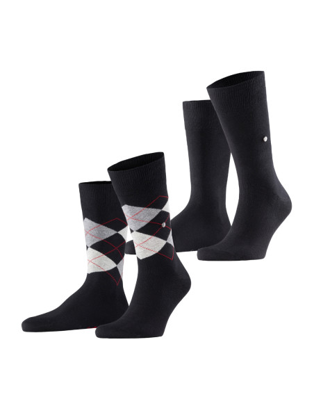 Pánske ponožky BURLINGTON EVERYDAY ARGYLE 2 PACK