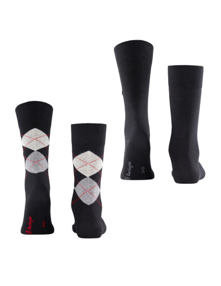 Pánske ponožky BURLINGTON EVERYDAY ARGYLE 2 PACK