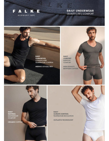 Pánske tričko FALKE DAILY COMFORT 2 PACK