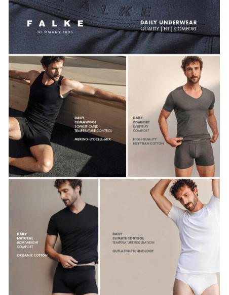 Pánske tričko FALKE DAILY COMFORT 2 PACK