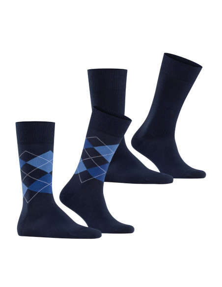 Pánske ponožky BURLINGTON EVERYDAY ARGYLE 2 PACK