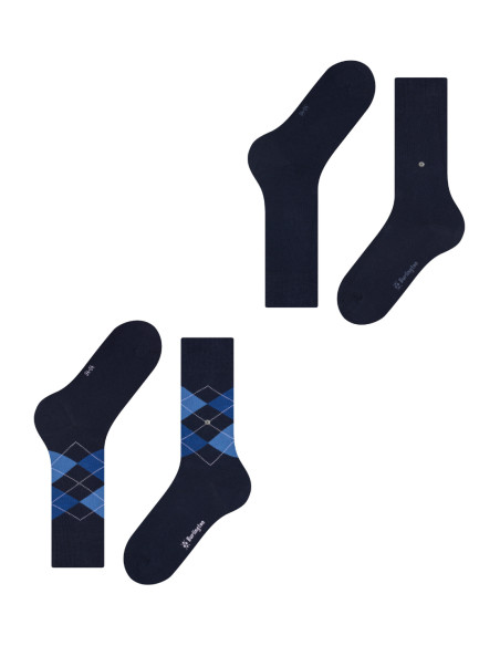Pánske ponožky BURLINGTON EVERYDAY ARGYLE 2 PACK
