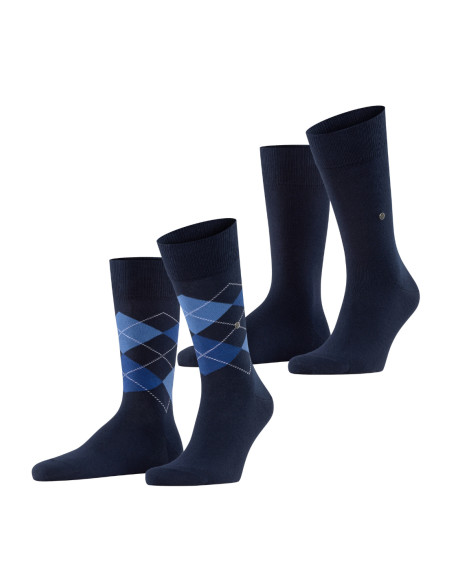 Pánske ponožky BURLINGTON EVERYDAY ARGYLE 2 PACK