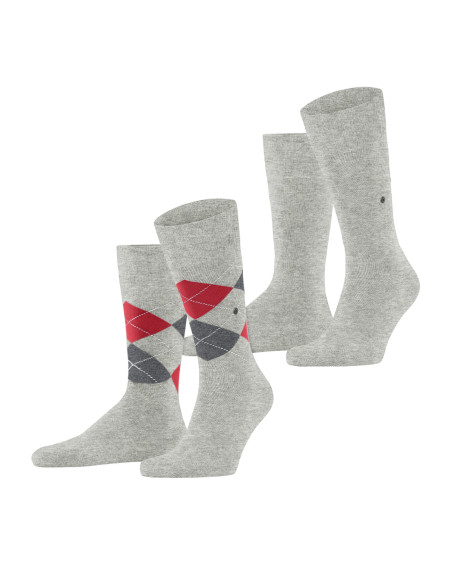 Pánske ponožky BURLINGTON EVERYDAY ARGYLE 2 PACK
