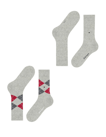 Pánske ponožky BURLINGTON EVERYDAY ARGYLE 2 PACK