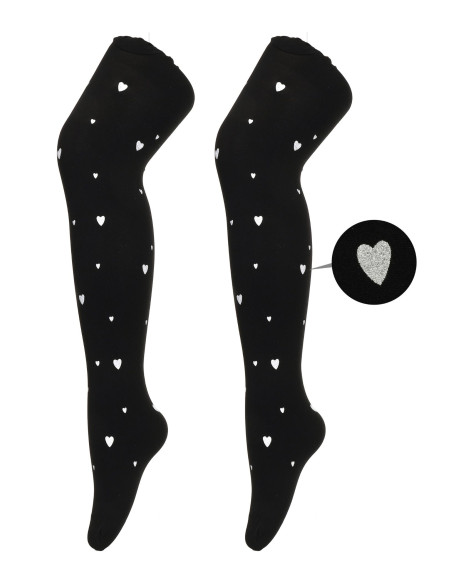 Detské pančuchové nohavice LUMI srdiecka