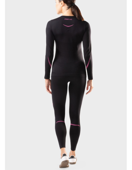 Dámske TERMO tričko TECHNO FLEECE black