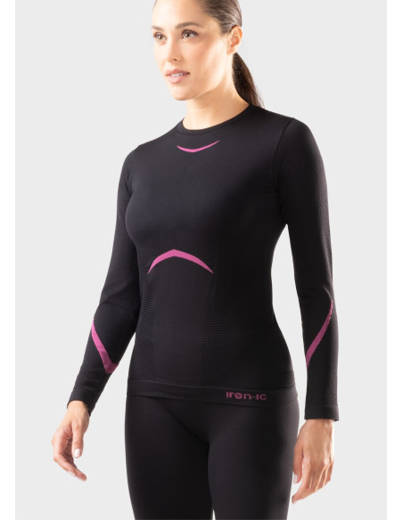 Dámske TERMO tričko TECHNO FLEECE black